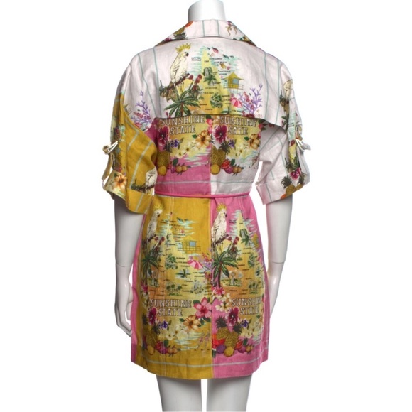 ZIMMERMANN Nina Safari Mini Dress Zimmermann Size 0 - Picture 15 of 16